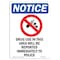 Signmission OSHA Notice, 7" Height, Drug Use In This Area Sign With Symbol, 7" X 5", Portrait OS-NS-D-57-V-11569 - alternate 1